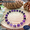【德山珠寶】5A級6mm夢幻紫色條紋瑪瑙造型手鍊(CE476)_10