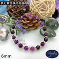 【德山珠寶】5A級6mm夢幻紫色條紋瑪瑙造型手鍊(CE476)_7