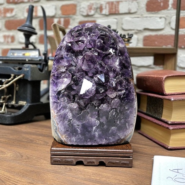 【德山珠寶】5A級天然紫晶鎮#01(紫晶鎮/CE476)