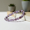 【德山珠寶】5A級6mm天然紫鈦幽靈水晶手鍊(CE476)_4