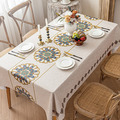 【Osun】140*200cm長方形印花輕奢美化餐桌防水防油防燙免洗桌布加厚桌巾(PU/CE494)_2