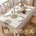 【Osun】140*140cm長方形印花輕奢美化仿羊皮餐桌防水防油防燙免洗桌布加厚桌巾(PU/CE494)_19