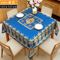 【Osun】137x137cm金碧輝煌方形茶几餐桌巾防水防油免洗桌布加厚PVC (CE497)_4