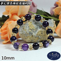【D.S. jewellery 德山珠寶】5A級10mm夢幻紫色條紋瑪瑙造型手鍊#03/04款(CE476)_16