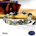 【D.S. jewellery 德山珠寶】5A級8mm天然黑髮晶水晶手鍊金款/銀款(CE476)_9
