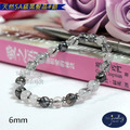 【D.S. jewellery 德山珠寶】5A級6mm天然黑髮晶水晶手鍊金款/銀款(CE476)_7