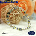 【D.S. jewellery 德山珠寶】5A級6mm天然黑髮晶水晶手鍊金款/銀款(CE476)_2