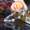 【D.S. jewellery 德山珠寶】5A級6mm天然黑髮晶水晶手鍊金款/銀款(CE476)_6