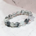 【D.S. jewellery 德山珠寶】5A級10mm天然黑髮晶水晶手鍊金款/銀款(CE476)_11