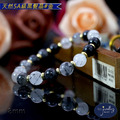 【D.S. jewellery 德山珠寶】5A級8mm天然黑髮晶水晶手鍊金款/銀款(CE476)_1