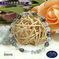 【D.S. jewellery 德山珠寶】5A級6mm天然黑髮晶水晶手鍊金款/銀款(CE476)_8