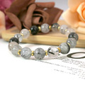 【D.S. jewellery 德山珠寶】5A級10mm天然黑髮晶水晶手鍊金款/銀款(CE476)_4