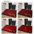 【Osun】60X90cm紅色喜慶平安刺繡玄關大門客廳餐廳防滑地墊地毯(CE443)_14