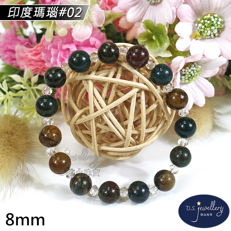 德山珠寶】8mm印度瑪瑙造型手鍊(CE476) | Osun歐桑生活