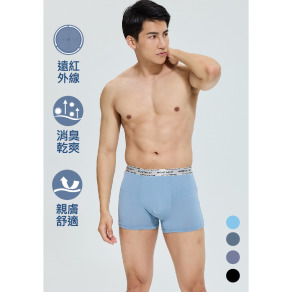 石墨烯親膚平口褲2入組-P2010