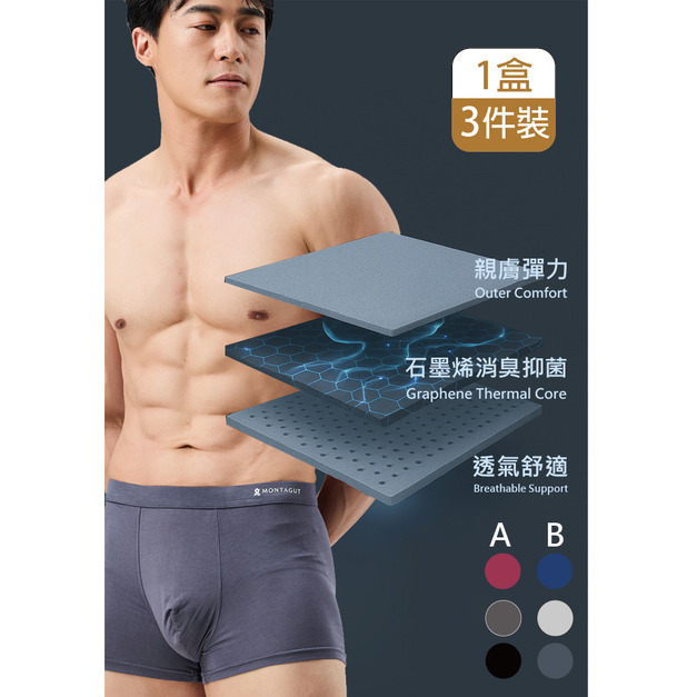 金典暢銷平口褲3件組-MT-P2012