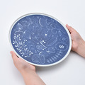 日本石丸陶芸 波佐見燒 海軍藍圓盤L(Garden)