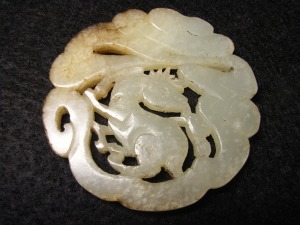 宋 白玉鹿祿如意珮 外徑5.5公分厚度0.5公分-歡迎來店鑑賞