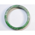 A005 緬甸翡翠玉鐲 外徑7.28厘米內徑5.79厘米高度1.20厘米18.7圍