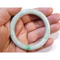 A010 緬甸翡翠玉鐲 外徑7.10厘米內徑5.34厘米高度0.92厘米，17.3圍_2