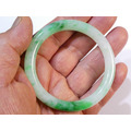A001 緬甸翡翠玉鐲 外徑7.06厘米內徑5.33厘米高度0.82厘米，18圍_2
