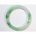 A002 緬甸翡翠玉鐲 外徑7.05厘米內徑5.33厘米高度0.83厘米，18圍_1