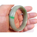 A007 緬甸翡翠玉鐲 外徑6.97厘米內徑5.53厘米高度1.52厘米，18.2圍_3
