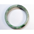 A008 緬甸翡翠玉鐲 外徑6.93厘米內徑5.47厘米高度1.21厘米，18.2圍_1