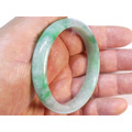A003 緬甸翡翠玉鐲 外徑6.84厘米內徑5.49厘米高度1.14厘米，18.2圍_3