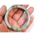 A008 緬甸翡翠玉鐲 外徑6.93厘米內徑5.47厘米高度1.21厘米，18.2圍_2