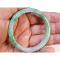 A003 緬甸翡翠玉鐲 外徑6.84厘米內徑5.49厘米高度1.14厘米，18.2圍_2