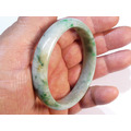 A011 緬甸翡翠玉鐲 外徑7.06厘米內徑5.80厘米高度1.26厘米，18.7圍_5