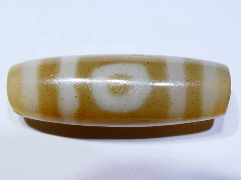 西藏三眼天地天珠 直徑1.02厘米，長度3厘米-歡迎來店鑑賞