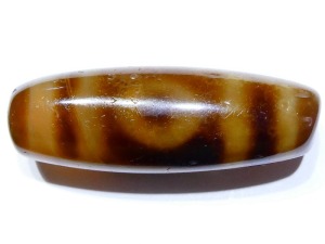 西藏三眼天地天珠  直徑1.36厘米長度3.92厘米 -歡迎來店鑑賞