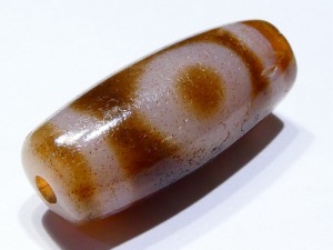 西藏二眼天珠  直徑1.07厘米長度2.55厘米- 歡迎來店鑑賞
