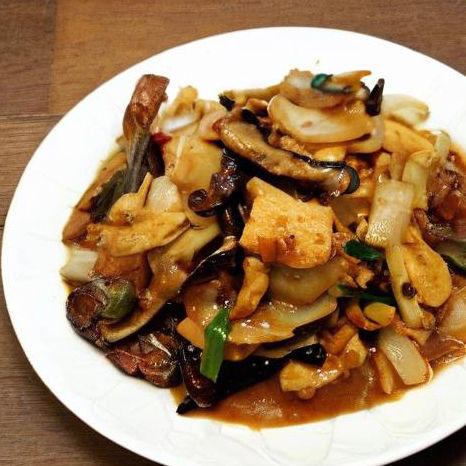 宮保香菇雞丁完成品