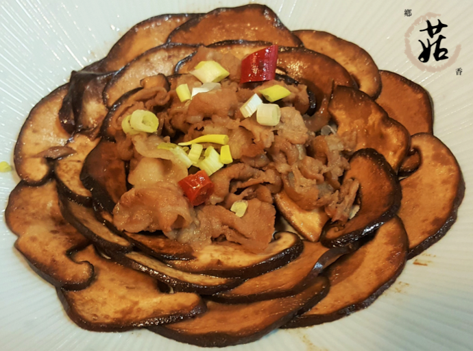 鮮菇炒肉絲