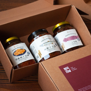 10號禮_頂級熱銷三醬組(海鮮醬/小管醬/干貝絲)超取最多一組