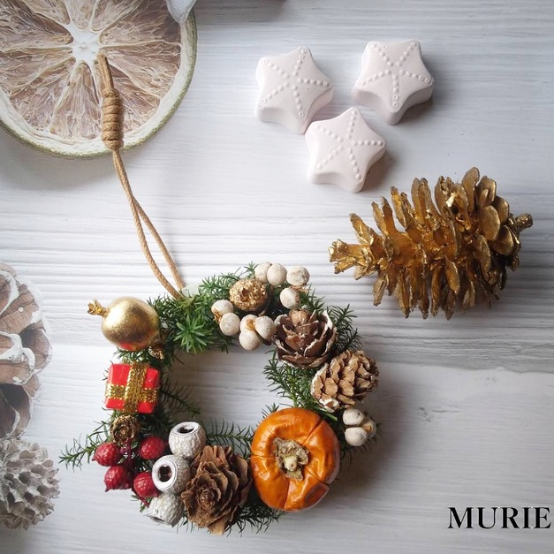 聖誕擴香花圈(香味)~交換禮物