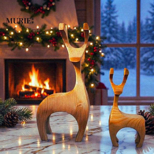 聖誕馴鹿～松木擴香擺飾 