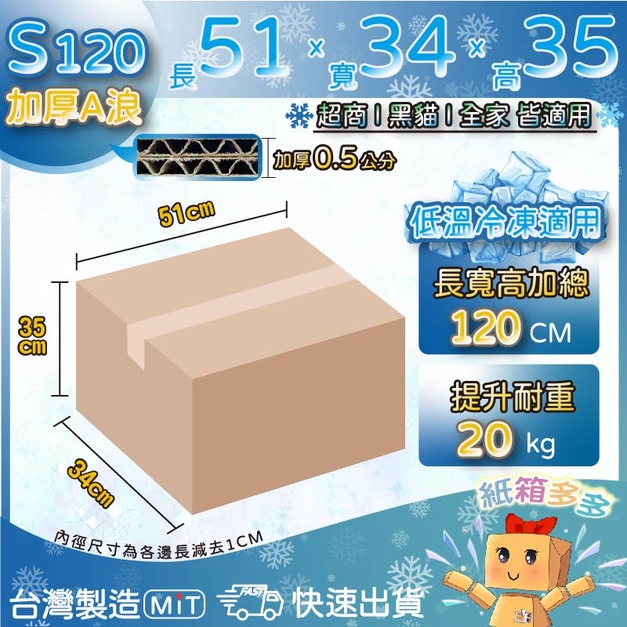 S120低溫專用箱(黑貓)一組30個
