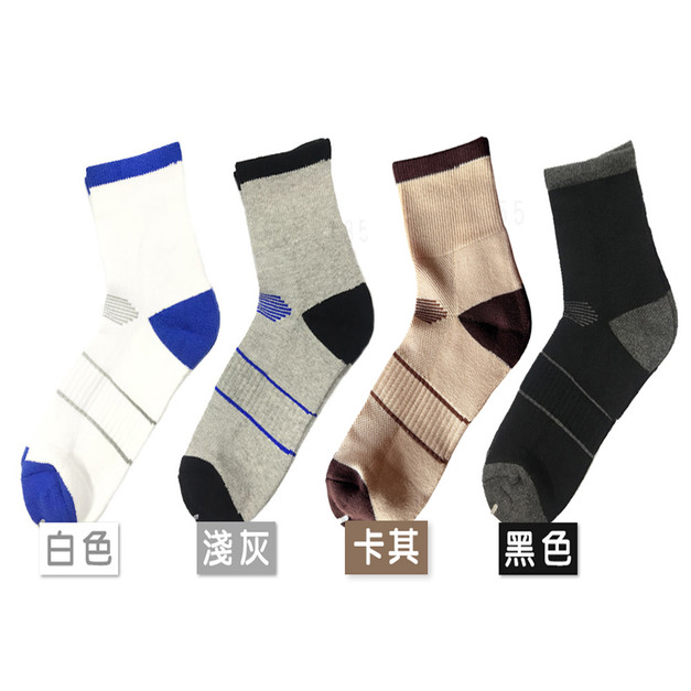 厚底中筒運動襪 氣墊長襪 F05