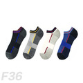 單線經典氣墊船短襪 F36
