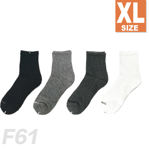 基本款素色薄底中筒襪 長襪 F61XL 加大尺碼