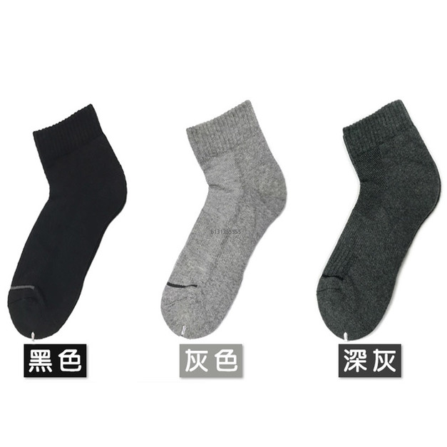 純色單線厚底低筒襪 短筒襪 F91