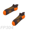雙側翼減壓運動型船短襪 FP304（咖色）