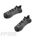 雙側翼減壓運動型船短襪 FP305（灰色）