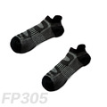 雙側翼減壓運動型船短襪 FP305（黑色）
