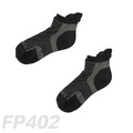 雙側翼減壓運動型低筒襪 FP402（黑色）