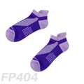 雙側翼減壓運動型船短襪 FP404（紫色）